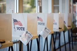 Image of empty voting stations