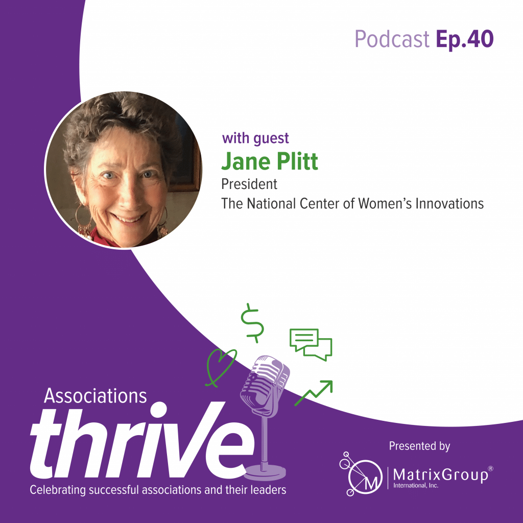 Associations Thrive Episode cover - Jane Plitt, President, The NCWI